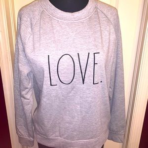 Love. Rae Dunn Heather Sweater New With Tags XS